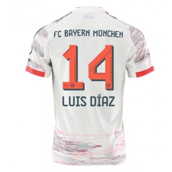 Billige Fotballdrakt Bayern Munich Luis Diaz #14 Replika Bortedrakt 2025-26 Kortermet